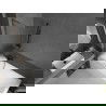 Mexen Next L Badewannenabtrennung 1-flügelig 70 x 150 cm, Streifen, Gun Metal - 895-070-000-03-09-95
