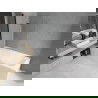 Mexen Vega rechteckige Wanne 180 x 80 cm mit Verkleidung und 2-flügeligem Schirm 80 cm, transparent, schwarz - 550118080X900802?
