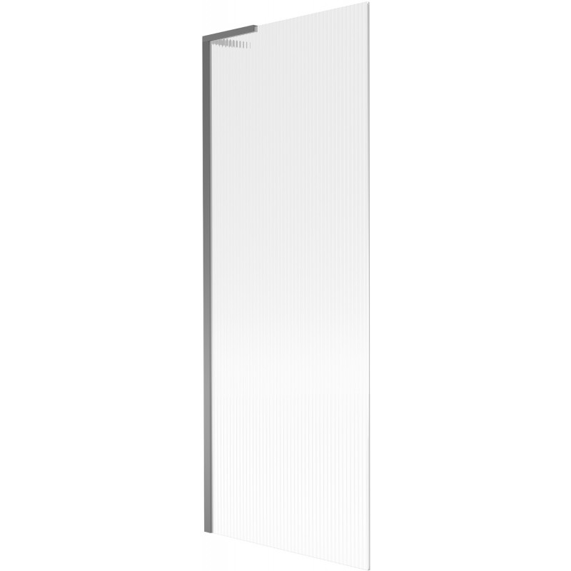 Mexen Next L Badewannenabtrennung 1-flügelig 70 x 150 cm, Streifen, Gun Metal - 895-070-000-03-09-95