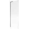 Mexen Next L paravent de bain 1 volet 70 x 150 cm, rainuré, gun metal - 895-070-000-03-09-95