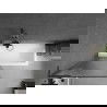 Mexen Next L Badewannenfaltwand 1-flügelig 80 x 150 cm, Streifen, Gun Metal - 895-080-000-03-09-95