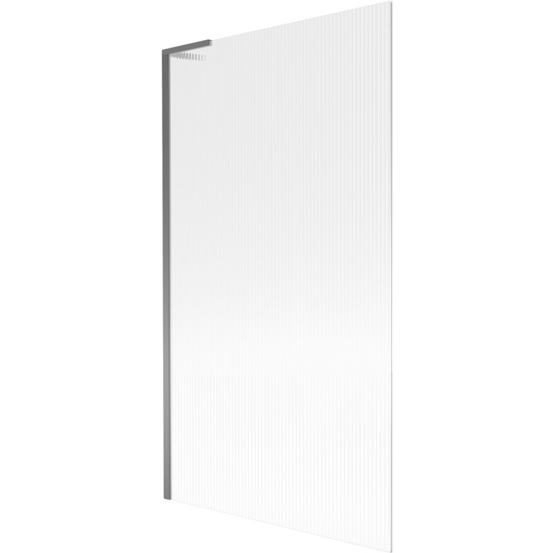 Mexen Next L parede de banho de 1 folha 100 x 150 cm, riscado, metal pistola - 895-100-000-03-09-95