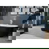 Mexen Luna freistehende Badewanne 180 x 80 cm, weiß/schwarz, weißer Überlauf - 52031808075-20