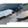 Mexen Luna freistehende Badewanne 180 x 80 cm, weiß/schwarz, gebürsteter gun gray Ablauf - 52031808075-66