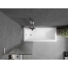 Mexen Next L vannitoa ekraan 1-tiivaline 50 x 150 cm, triibuline, harjatud nikkel - 895-050-000-03-09-97