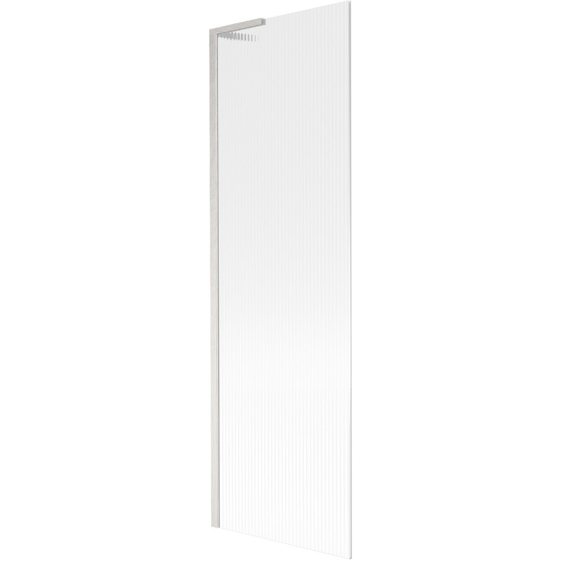 Mexen Next L vannitoapartitsioon, 1-leheline, 60 x 150 cm, triibuline, harjatud nikkel - 895-060-000-03-09-97