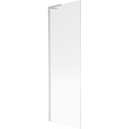 Mexen Next L vannitoapartitsioon, 1-leheline, 60 x 150 cm, triibuline, harjatud nikkel - 895-060-000-03-09-97