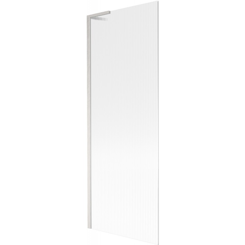 Mexen Next L Badewannenfaltwand, 1-flügelig, 70 x 150 cm, Streifen, gebürstetes Nickel - 895-070-000-03-09-97