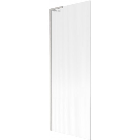 Mexen Next L Badewannenfaltwand, 1-flügelig, 70 x 150 cm, Streifen, gebürstetes Nickel - 895-070-000-03-09-97