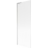 Mexen Next L Badewannenfaltwand, 1-flügelig, 70 x 150 cm, Streifen, gebürstetes Nickel - 895-070-000-03-09-97