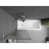 Mexen Next L vannisirm 1-tiivaline 70 x 150 cm, triibuline, harjatud nikkel - 895-070-000-03-09-97