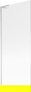 Paroi de baignoire Mexen Next L 1 volet 80 x 150 cm, rayé, nickel brossé - 895-080-000-03-09-97