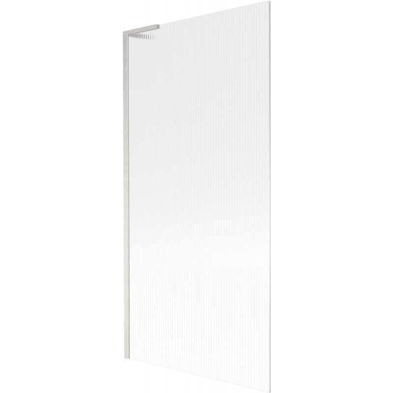 Mexen Next L paroi de baignoire 1-volet 90 x 150 cm, rayures, nickel brossé - 895-090-000-03-09-97