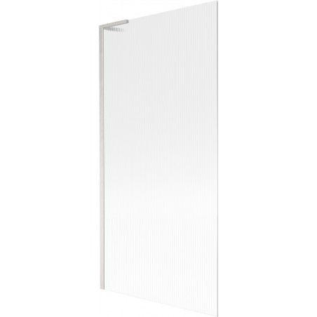 Mexen Next L enkel panelduschvägg 90 x 150 cm, ränder, borstat nickel - 895-090-000-03-09-97