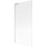 Mexen Next L paroi de baignoire 1-volet 90 x 150 cm, rayures, nickel brossé - 895-090-000-03-09-97