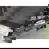 Mexen Next L Wannenschirm 1-flügelig 100 x 150 cm, Streifen, gebürsteter Nickel - 895-100-000-03-09-97