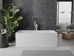 Mexen Nita freistehende Badewanne 170 x 80 cm, weiß, Überlauf weiß - 52091708000-20