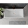 Mexen Nita Badewanne freistehend 170 x 80 cm, weiß, roségold Überlauf - 52091708000-60