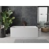 Mexen Nita freistehende Badewanne 170 x 80 cm, weiß, gebürsteter Messingüberlauf - 52091708000-65