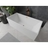 Mexen Nita vabat seisev vann 170 x 80 cm, valge, harjatud vask ülevooluga - 52091708000-65