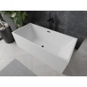 Mexen Nita vaba seisev vann 170 x 80 cm, valge, must ülevool - 52091708000-70