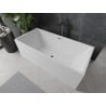 Mexen Nita slobodno stojeća kada 170 x 80 cm, bijela, preljev gun metal - 52091708000-95