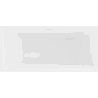 Mexen Nita Badewanne freistehend 170 x 80 cm, weiß/schwarz, weißer Überlauf - 52091708075-20