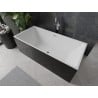 Mexen Nita baignoire autoportante 170 x 80 cm, blanche/noire, trop-plein chromé - 52091708075-01