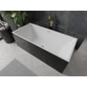 Baignoire Mexen Nita indépendante 170 x 80 cm, blanche/noire, évacuation en or brossé - 52091708075-55