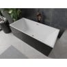 Mexen Nita slobodno stojeća kada 170 x 80 cm, bijela/crna, preljev četkana bakar - 52091708075-65