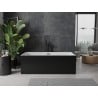 Mexen Nita freistehende Badewanne 170 x 80 cm, weiß/schwarz, Überlauf schwarz - 52091708075-70