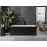 Mexen Nita freistehende Badewanne 170 x 80 cm, weiß/schwarz, Überlauf Gun Metal - 52091708075-95