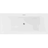 Mexen Lita freestanding bathtub 67 x 29.5 in, white, chrom overflow - 52121707500-01