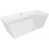 Mexen Lita freestanding bathtub 67 x 29.5 in, white, chrom overflow - 52121707500-01