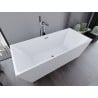 Mexen Lita freestanding bathtub 67 x 29.5 in, white, chrom overflow - 52121707500-01
