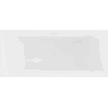 Mexen Lita freistehende Badewanne 170 x 75 cm, weiß, Überlauf weiß - 52121707500-20