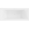 Mexen Lita vrijstaande badkuip 170 x 75 cm, wit, witte overloop - 52121707500-20
