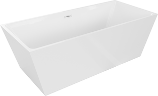 Mexen Lita vasca da bagno indipendente 170 x 75 cm, bianca, troppopieno bianco - 52121707500-20