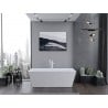 Mexen Lita freistehende Badewanne 170 x 75 cm, weiß, Überlauf weiß - 52121707500-20