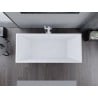 Mexen Lita freistehende Badewanne 170 x 75 cm, weiß, Überlauf weiß - 52121707500-20