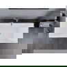 Mexen Lita vrijstaande badkuip 170 x 75 cm, wit, overloop geborsteld goud - 52121707500-55