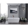 Mexen Lita wanna wolnostojąca 170 x 75 cm, biała, przelew miedź szczotkowana - 52121707500-65