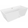 Mexen Lita freestanding bath 170 x 75 cm, white, brushed nickel overflow - 52121707500-97