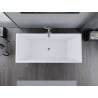 Mexen Lita freestanding bath 170 x 75 cm, white/black, chrome overflow - 52121707575-01