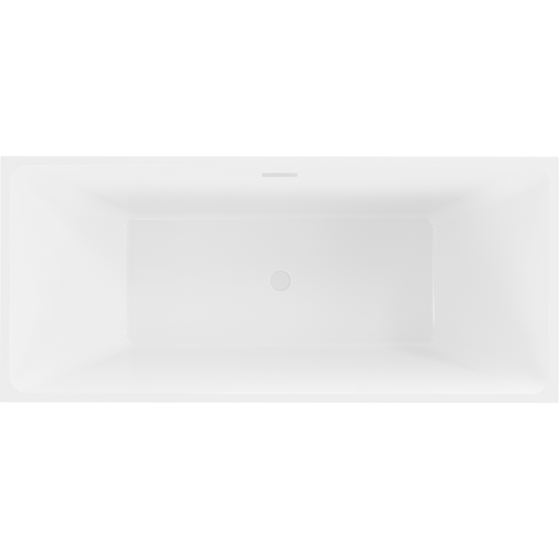 Mexen Lita bañera exenta 170 x 75 cm, blanca/negra, rebosadero blanco - 52121707575-20