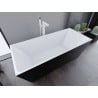 Mexen Lita baignoire autoportante 170 x 75 cm, blanche/noire, trop-plein blanc - 52121707575-20