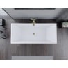 Mexen Lita freestanding bathtub 170 x 75 cm, white/black, gold overflow - 52121707575-50