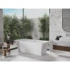 Mexen Tonia freistehende Badewanne 170 x 75 cm, weiß, Überlauf chrom - 52171707500-01