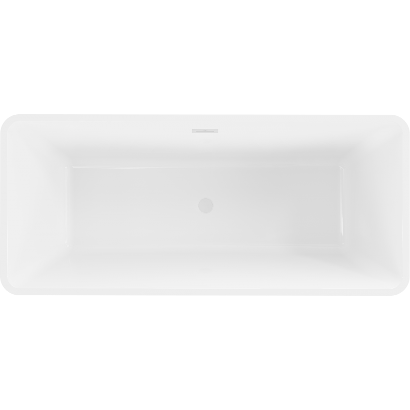 Mexen Tonia free-standing bath 170 x 75 cm, white, white overflow - 52171707500-20