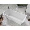 Mexen Tonia freistehende Badewanne 170 x 75 cm, weiß, Überlauf weiß - 52171707500-20